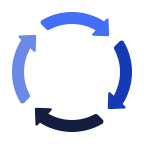 Icon of arrows in circle