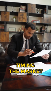 Professional man in business suit sitting on couch and reading a piece of paper with a texta